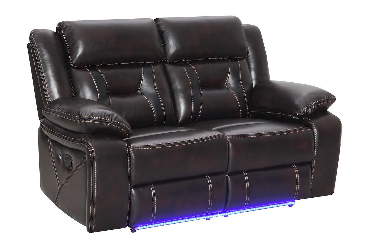 Concord Dark Brown 3-Piece Reclining Set