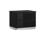 Modena Black LED Panel Bedroom Set