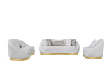Olena Ivory 2-Piece Living Room Set