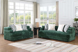 Stepso Green Boucle Living Room Set
