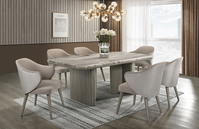 Adriana Marble Top Dining Room Set