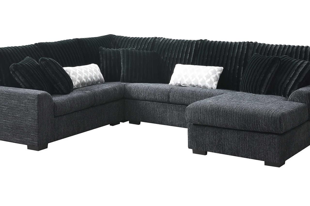 Brady Black Sectional