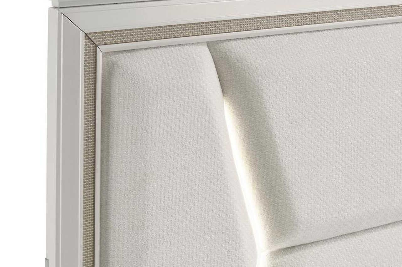 Chiara Majestic Gold Upholstered LED Panel Bedroom Set