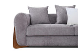 Stylus Pewter Fabric 2-Piece Living Room Set