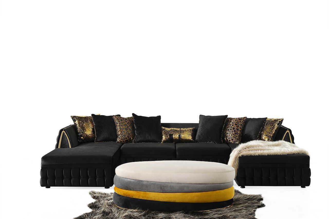 Sicilya Black Sectional