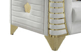 Donovan Cream Velvet Living Room Set
