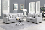 Tarra Gray Fabric Living Room Set
