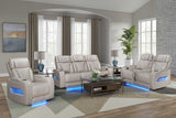 Skyline Beige Leather Power Recliner