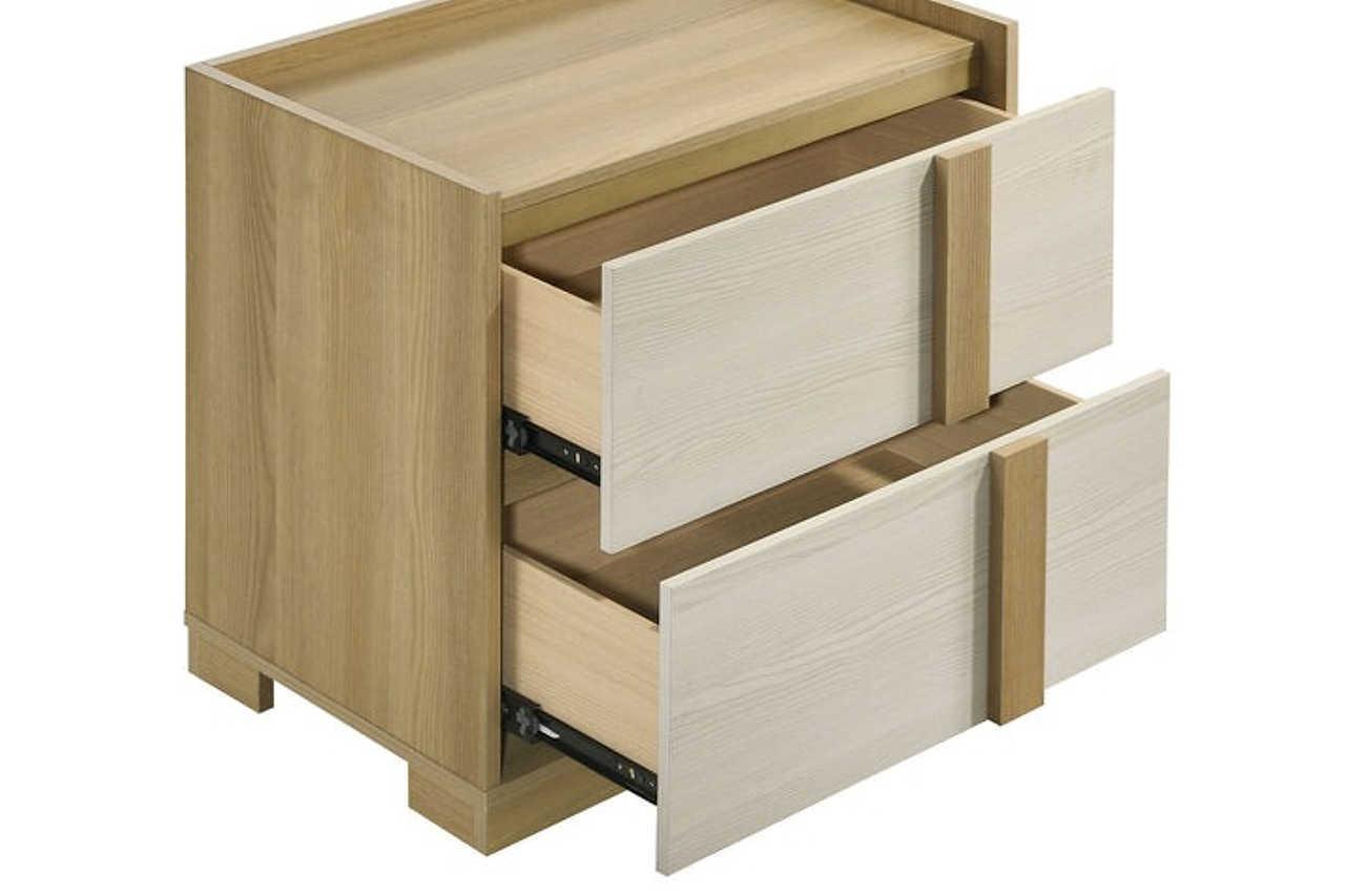 Maya Natural LED Panel Bedroom Set