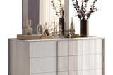Tower White Modern Contemporary Traditional Solid Wood And Veneers 5-Drawers Chest - Ella Furniture