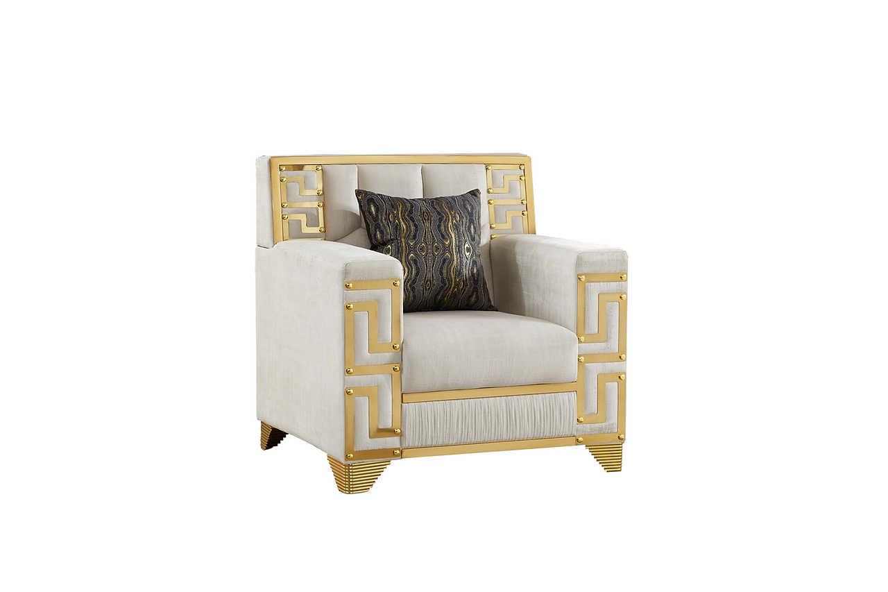 Hira Cream Living Room Set