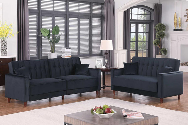 Cozy Black Living Room Set