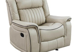 Lavon Cream Modern Contemporary Wood, Engineered Wood Faux Leather (3Pcs Livingroom Set) - Ella Furniture