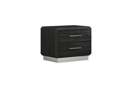 Dion Gray Modern King Bed - Ella Furniture