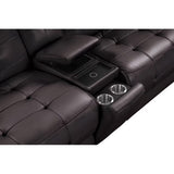 Starlight Brown Power/Adj Headrest Reclining Sectional