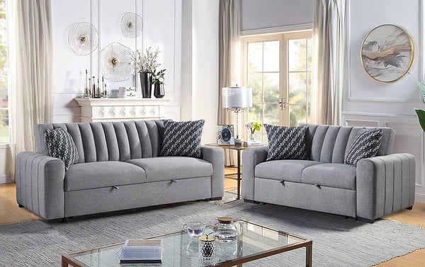 Zaira Grey Loveseat