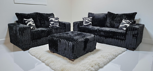 Texan Oversize Black Chair