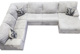 Austin Light Gray 3-Piece Sectional