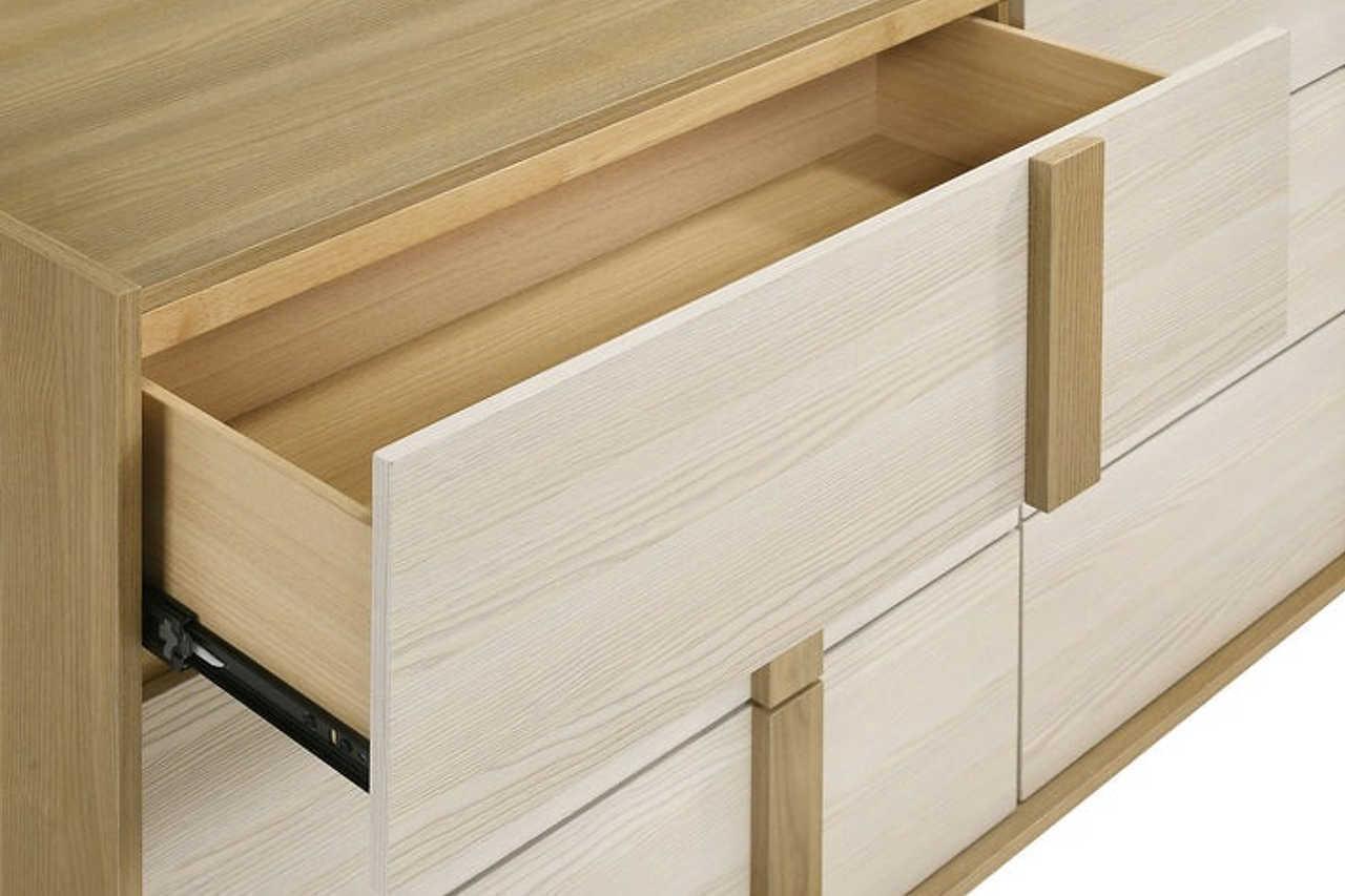 Maya Natural LED Panel Bedroom Set