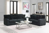 Tarra Black Fabric Living Room Set