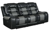 Phoenix II Black Faux Leather Recliner