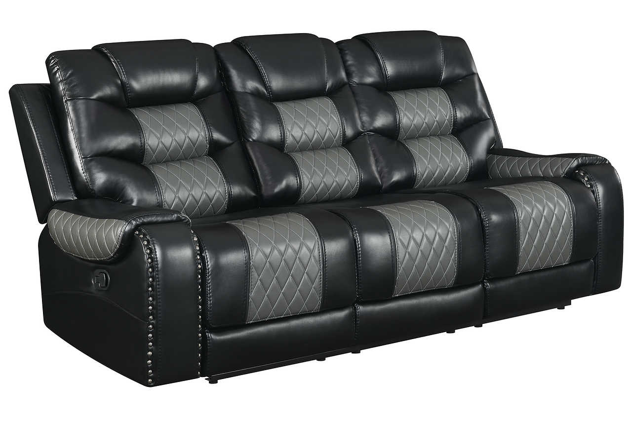 Phoenix II Black Faux Leather Recliner