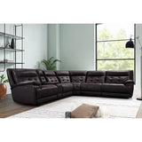 Starlight Brown Power/Adj Headrest Reclining Sectional