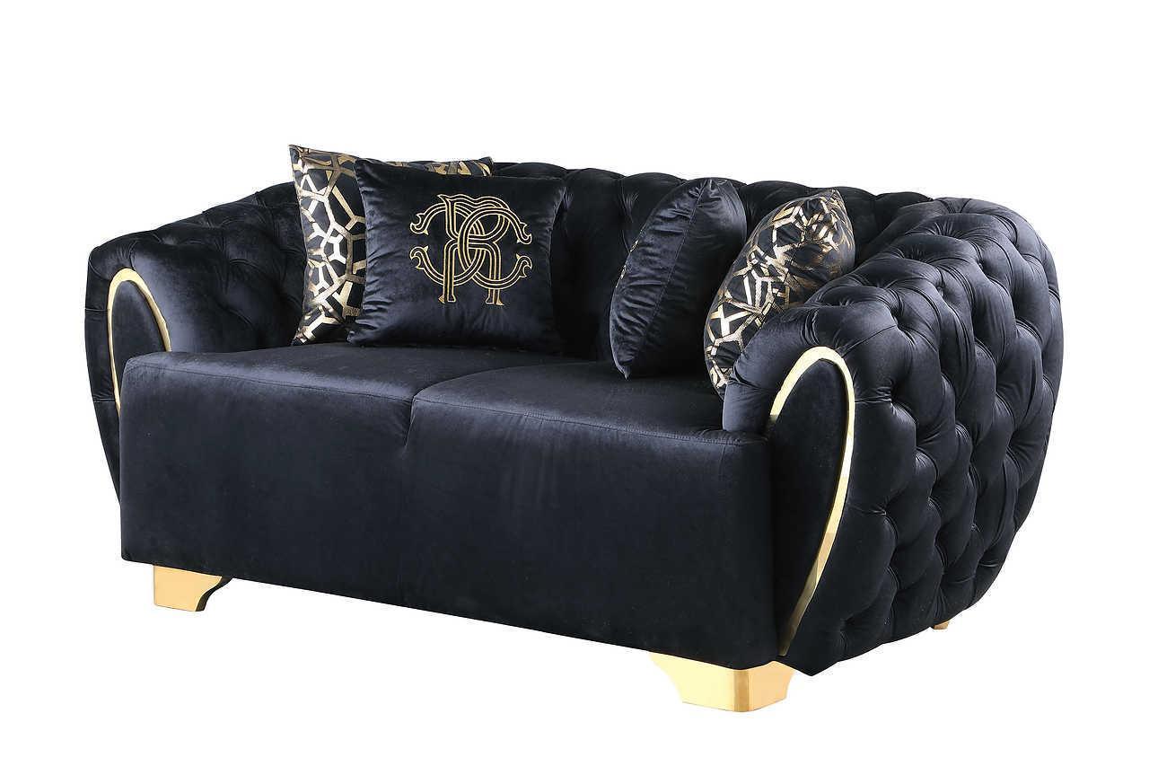 Mila Black Living Room Set