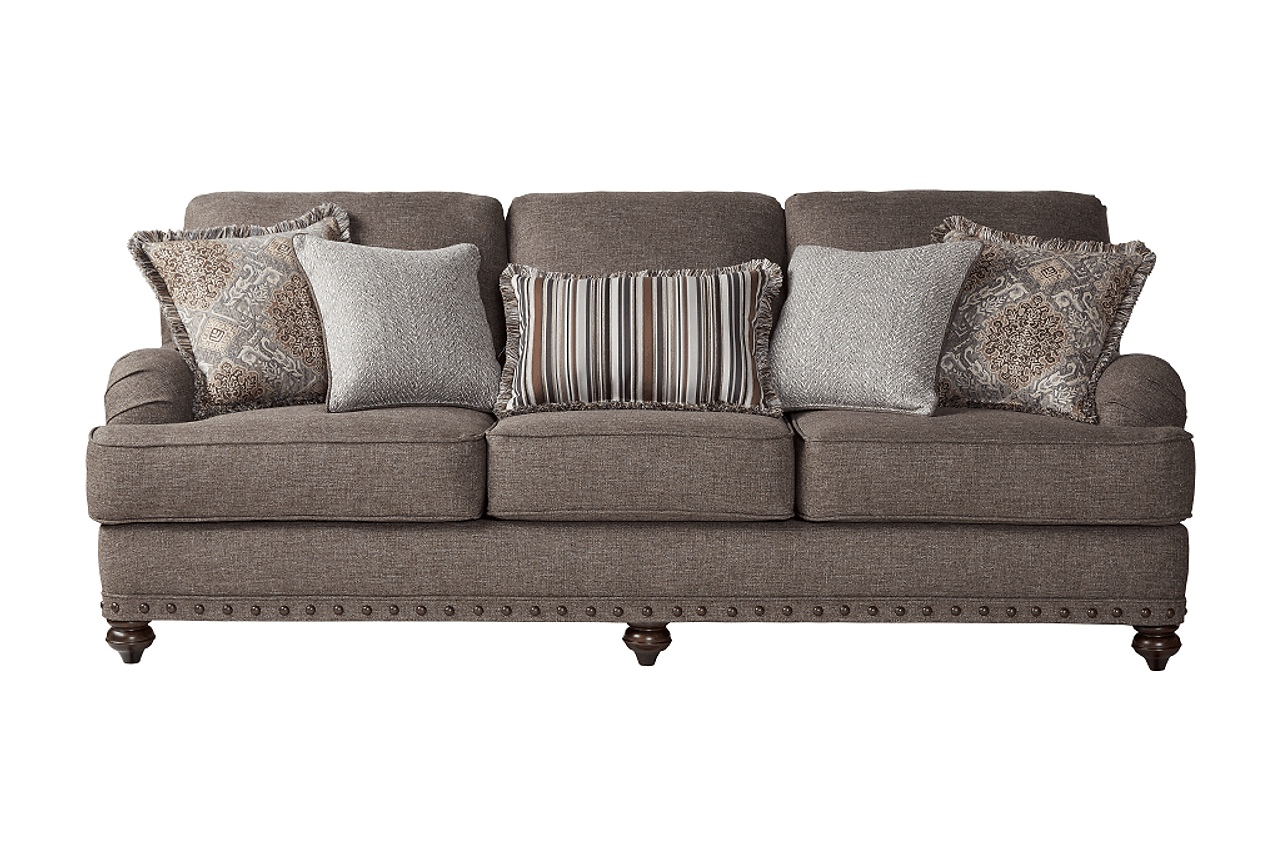 Phineas Driftwood Modern Contemporary Solid Wood Fabric Upholstered Chair - Ella Furniture