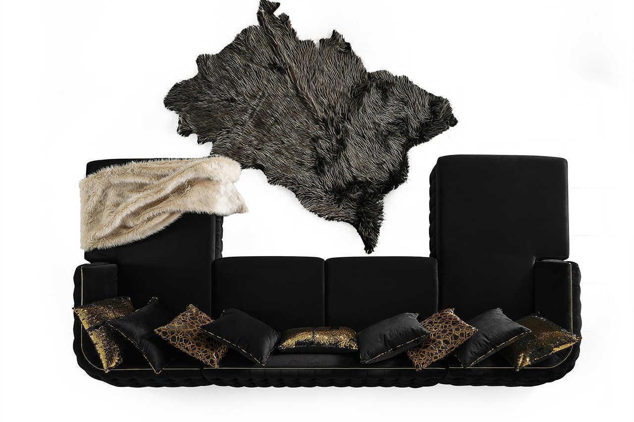 Sicilya Black Sectional
