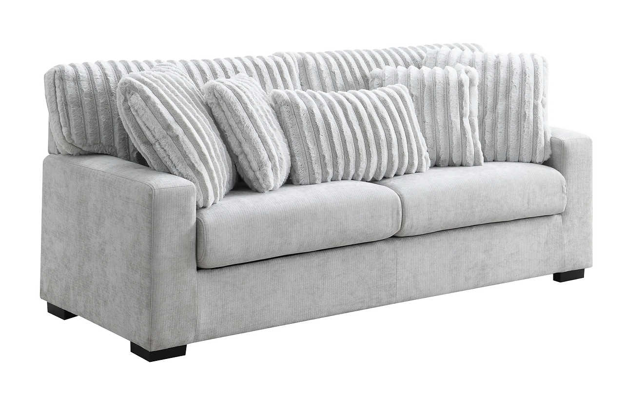 Tarra Gray Fabric Living Room Set