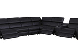 Picasso Black 7-Piece 3 Power Reclining Sectional