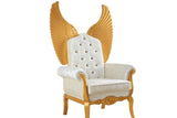 Lucifur White 64" Tall Accent Chair