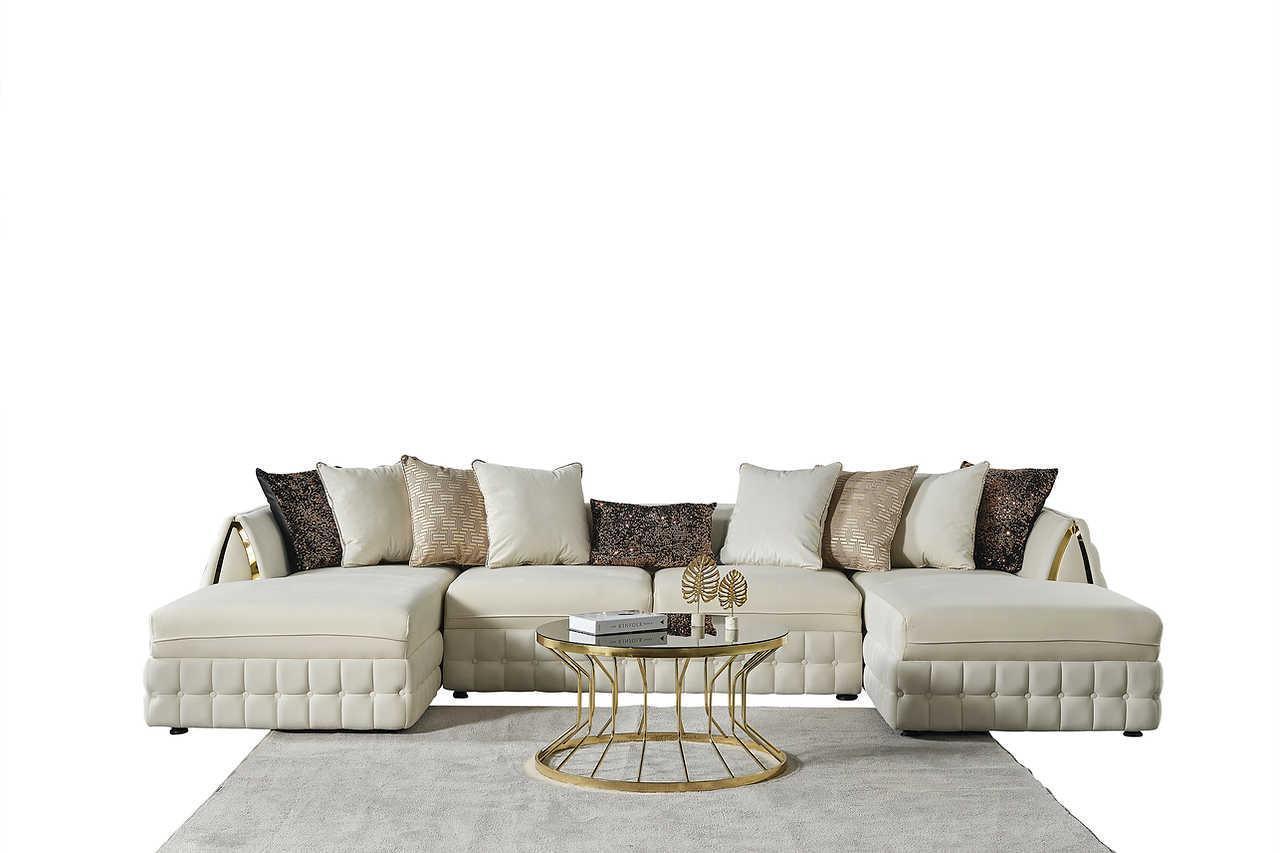 Sicilya Off White Sectional