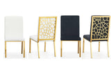 Mimi Gold Upholstered Dining Chair