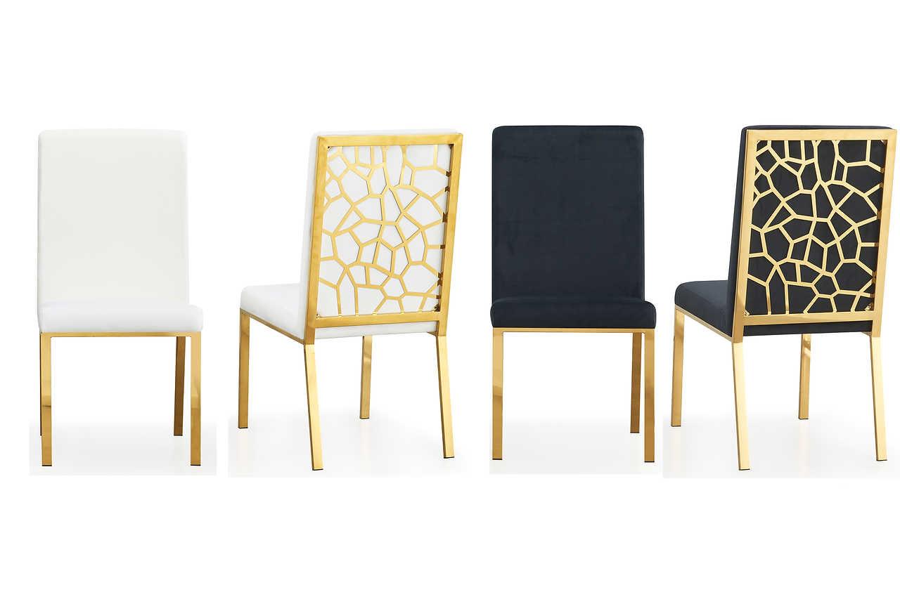 Mimi Gold Upholstered Dining Chair