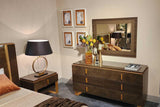 Essenza Brown LED Italian Bedroom Set