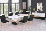 Orion White Black Dining Room Set