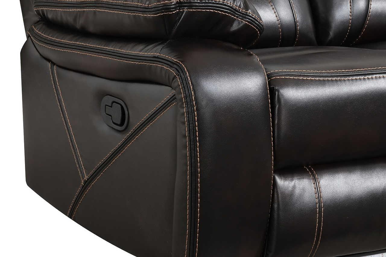 Concord Dark Brown 3-Piece Reclining Set