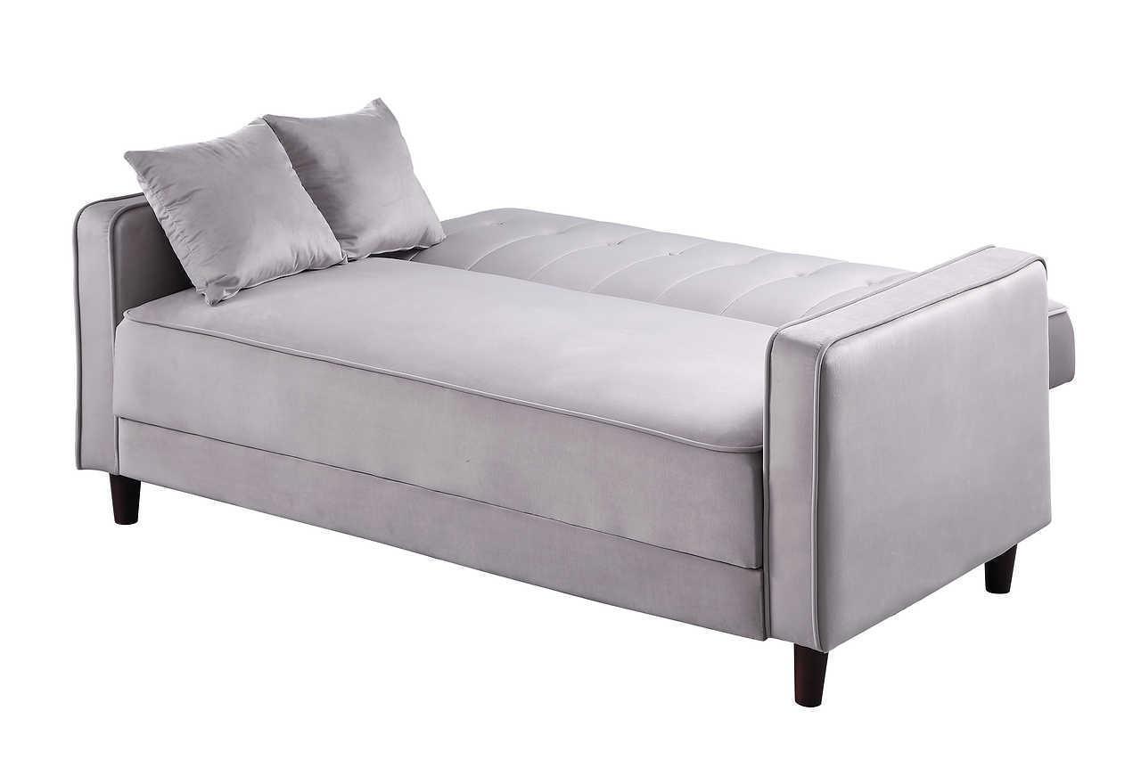 Cozy Gray Sofa Loveseat Bed