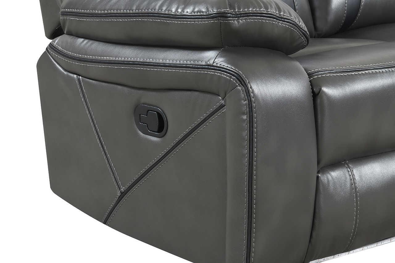 Concord Light Grey 3-Piece Reclining Set