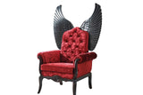 Lucifur Red 64" Tall Accent Chair