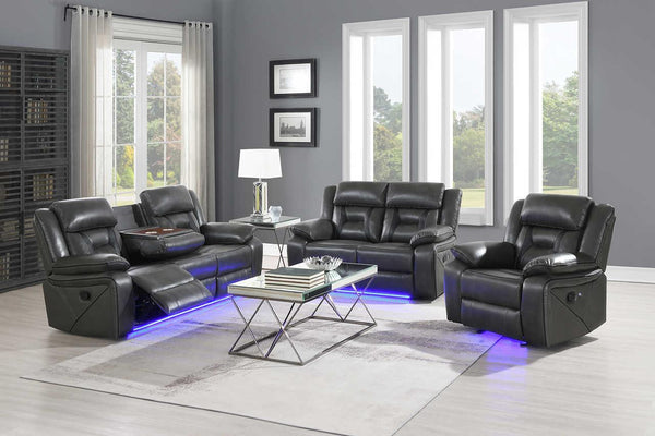 Concord Light Grey 3-Piece Reclining Set