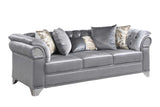 Emma Gray Velvet Living Room Set