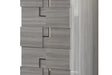 Infinity Gray Modern Contemporary Acacia Veneer Engineered Wood 5-Drawers Chest - Ella Furniture