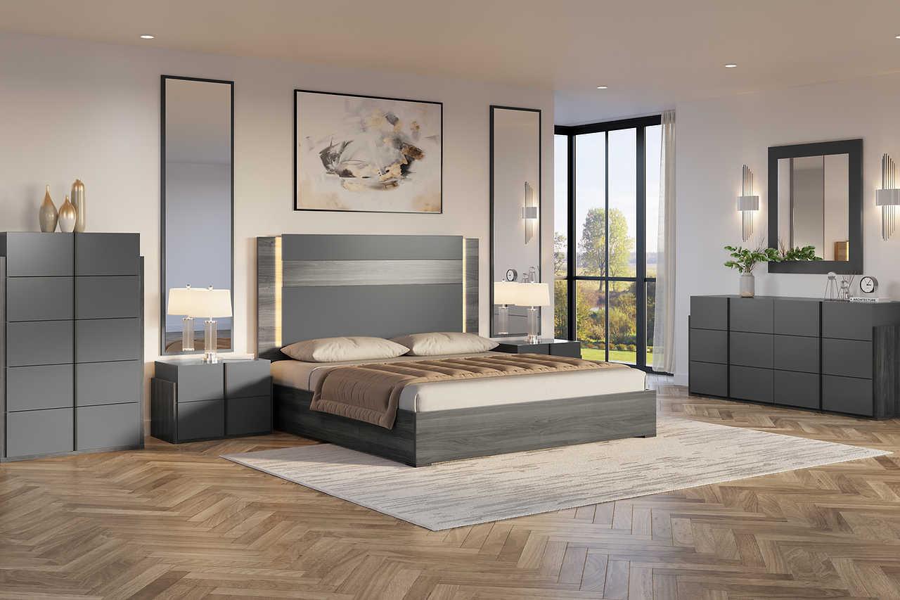 Aryan Grey Nightstand