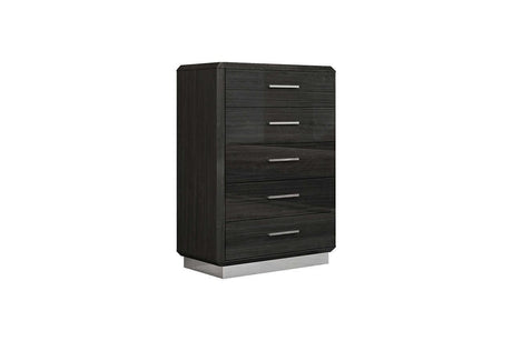 Dion Gray Modern King Bed - Ella Furniture