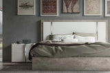 Treviso White Grey Stone Modern Contemporary Traditional Solid Wood Eco-Stone Bedroom Set - Ella Furniture