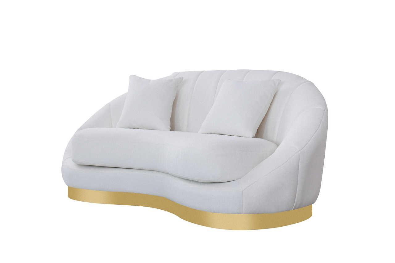 Olena Ivory 2-Piece Living Room Set