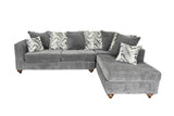 Zander Gray Fabric Sectional